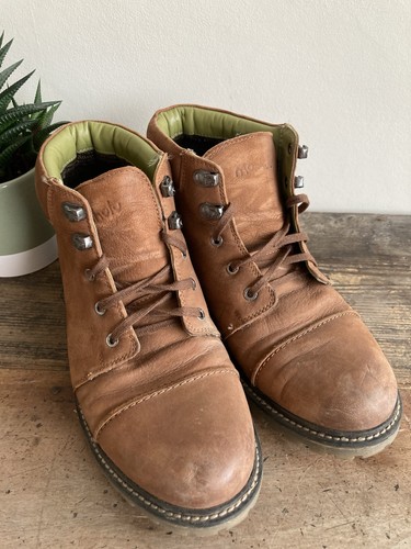 Moshulu brown leather boot - brown,