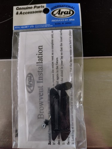 Arai brow vent kit black - brow,