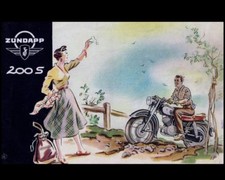 ZUNDAPP 200S OPERATIONS REPAIR MANUAL & 200-S Motorcycle Parts List 125pgs