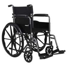 NEW MobilityPlus+ Explorer Self-Propelled Folding Wheelchair Black Mag Wheels