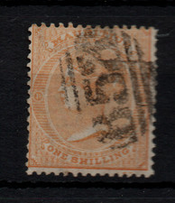 Mauritius 1863 1/- yellow SG68