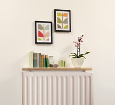 Radiator Shelf MDF Unfinished with Brackets ready to paint 600mm long 18mm Thick