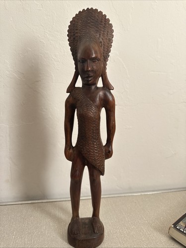 Vintage hand carved wooden - hand-carved,