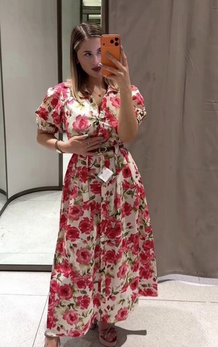 Zara new woman floral - new, print