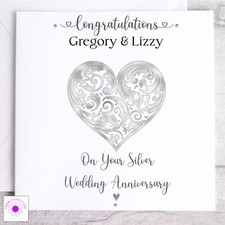 Personalised Silver Wedding
