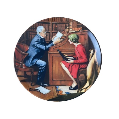 00432 norman rockwell plate - 00432-norman,
