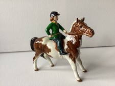 BESWICK POTTERY FIGURE OF A GIRL ON PONY - MODEL NO 1499