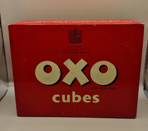 Vintage empty oxo cube - vintage,