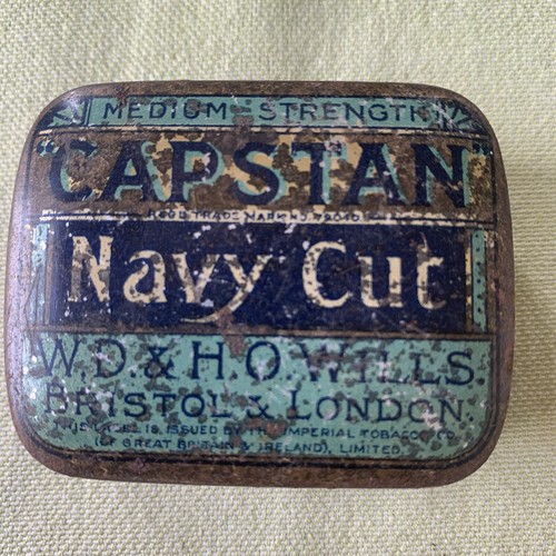 Capstan navy cut tobacco tin - navy,