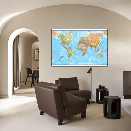 5x3ft 7x5ft world map - 5x3ft,