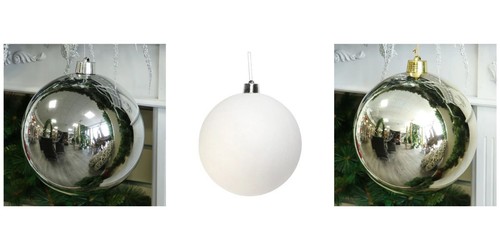 Giant 30cm shatterproof bauble - 30cm,