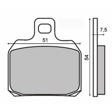 Pair Of Sintered Brake Pads
