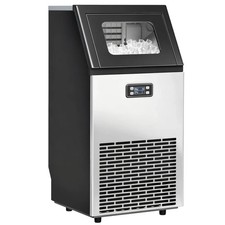 HOMCOM Freestanding Ice Machine with 45kg/24H Capacity Commercial Ice Maker New
