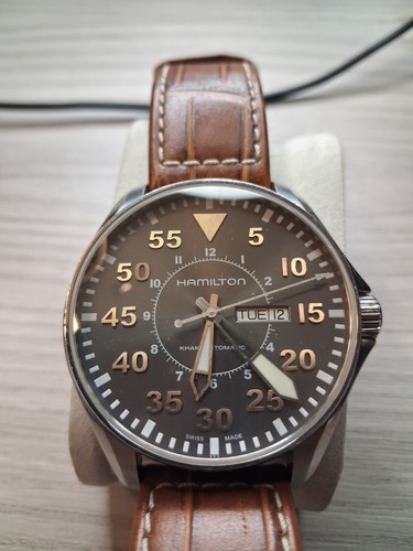Hamilton khaki aviation pilot - aviation,