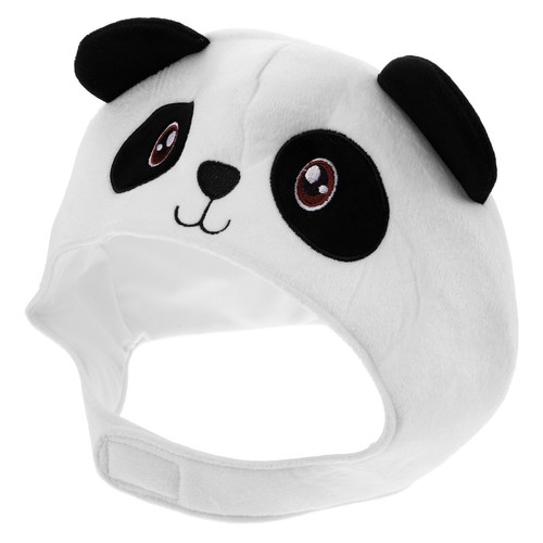 Plush panda head hat soft - plush,