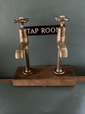 Refurbished Unlacquered Tall Brass Kitchen Taps  IdealFor Belfast Sink L10