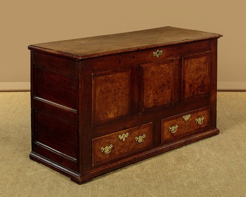Antique oak coffer - oak,