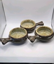 3 Bowls speckled cream glaze