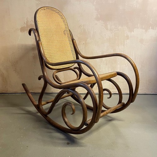 Vintage bentwood and cane - and,