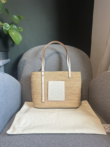 Loewe square small raffia - raffia, bag