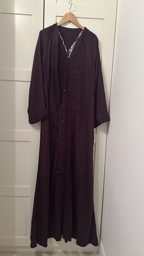 Dark purple moroccan kaftan - dark,