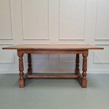 Pale oak antique refectory - antique,