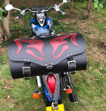 Motorcycle Sissy Bar Bag, Real