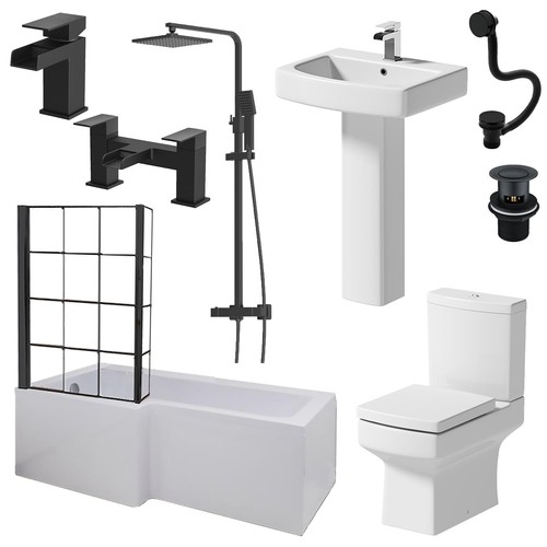 Complete bathroom suite - complete,