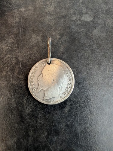 1854 france coin pendant - france,