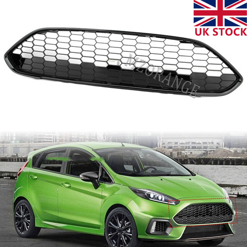 Black honeycomb front - front, bumper