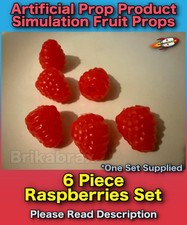 6 Piece Artificial Raspberries
