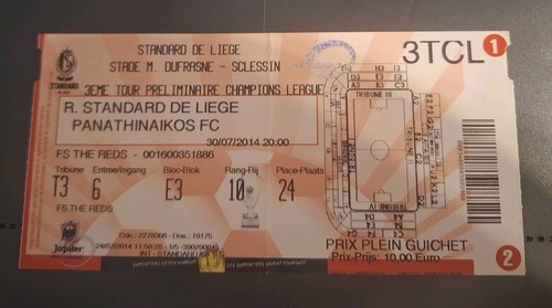 Ticket standard liege - ticket,