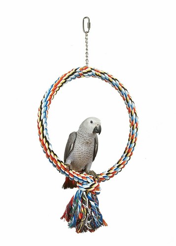 Coloured rope ring swing - coloured,
