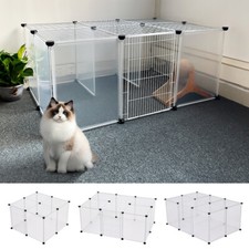 Detachable Run Cage Fence Pet Dog Play Pen Puppy Rabbits Playpen 12/16/18 Panels