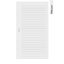 Filofax Personal COMPATIBLE Narrow-ruled lined notepaper organiser refill insert