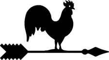 Cockerel Weathervane on Arrow