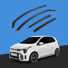 KIA Picanto MK3 2017-onwards 5 Door Hatchback Wind Deflectors 4pc Edgevisors