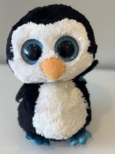 Ty Beanie Boo Waddles The Penguin. Large 9” vintage Plush 2018. RARE - Excellent