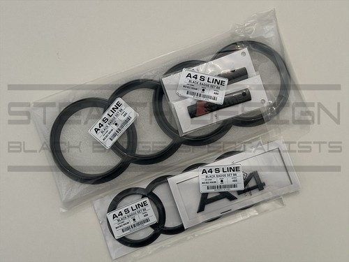 Fits audi line b8 black - s,