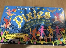 Fuzzy Felt Pixies Gnomes & Fairies Vintage