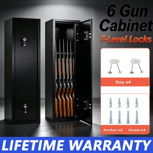 Gun cabinet grey extra wide - 6,