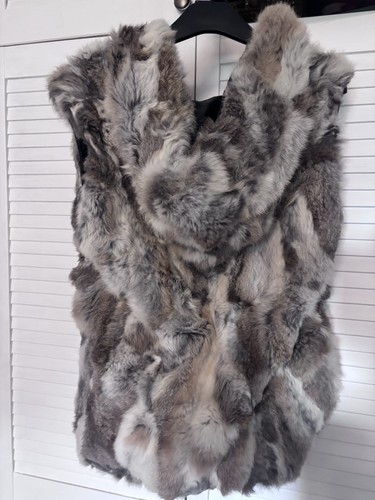 Rabbit fur gilet - rabbit,