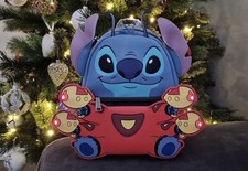 Loungefly Disney Stitch Space Suit Experiment 626 Alien, Light Up Backpack New