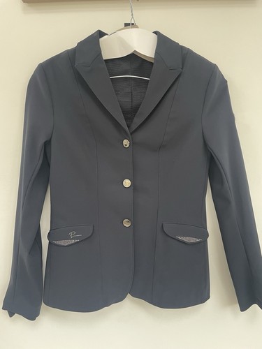 Junior navy pikeur show jacket - junior,