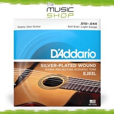 D'Addario EJ83L 10-44 Light Ball End Gypsy Jazz Acoustic Guitar Strings