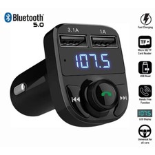Car Wireless Bluetooth FM Transmitter MP3 Player USB Car Charger Adapter UK