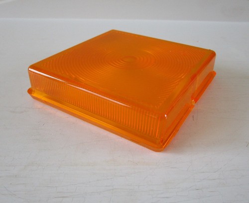 Square amber indicator light - square,