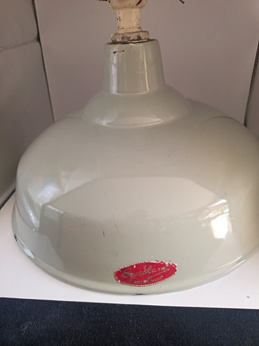 Vintage enamel light shade - enamel,