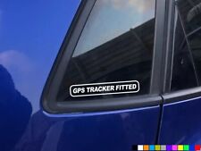 2x GPS TRACKER FITTED CAR STICKERS DECALS BUMPER WINDOW VINYL PROTECTED SECURITY