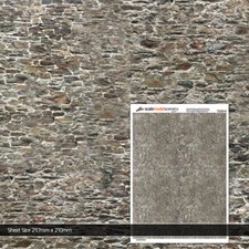 5 x SHEETS OLD STONE WALL